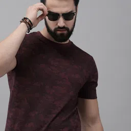 The Roadster Lifestyle Co. Men Pure Cotton Abstract Printed Casual T-shirt-picture-14