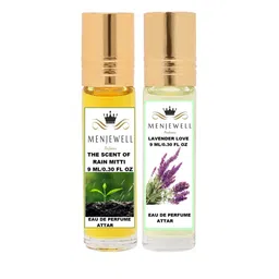 Menjewell Pack of 2 RainMitti & Lavender Floral Attar-picture-41
