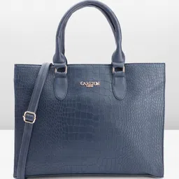 Carlton London Textured Structured Shoulder Bag image 1