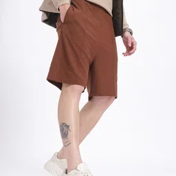 glitchez Men Essentially Required Mid-Rise Regular Fit Knee Length Shorts-image-57