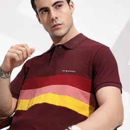 INVICTUS Striped Polo Collar Pure Cotton T-shirt-picture-38