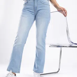 glitchez Women Light Shade Straight Fit Stretchable Jeans-image-24