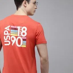 U.S. Polo Assn. Denim Co. Brand Logo Printed Pure Cotton Slim Fit T-shirt image 1