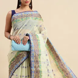 DESH BIDESH Woven Design Pure Cotton Taant Saree-picture-40