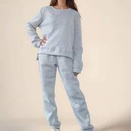 Outzidr Round Neck Top With Trousers Co-Ords Set-picture-9