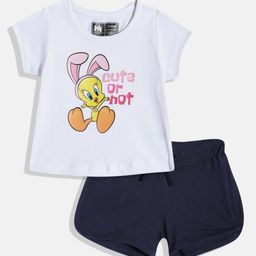 YK X Minute Mirth Infant Girls Printed Pure Cotton Tshirt with Shorts-picture-15