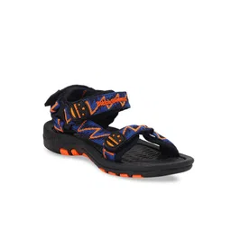 Bubblegummers Boys Blue & Orange Patterned Sports Sandals-picture-22