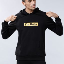 LOCOMOTIVE Men Black & Yellow Printed Hooded Sweatshirt-picture-23