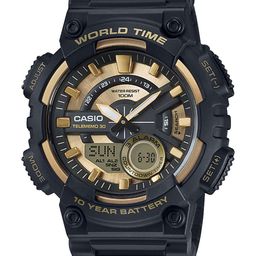 Casio Youth Combination Men Black Analogue and Digital watch AD206 AEQ-110BW-9AVDF-picture-1