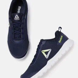 Reebok Men Navy Blue Solid Revolution Training Shoes-image-20