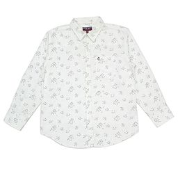 Gini and Jony Boys Off White Printed Cotton Casual Shirt-picture-32