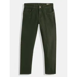 UTH by Roadster Teen Boys Green Slim Fit Stretchable Jeans-picture-10