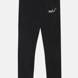 METRO KIDS COMPANY Girls Black Solid Ankle Length Leggings-picture-52