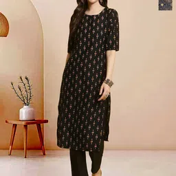 Moda Rapido Pack of 2 Printed Straight Kurta with Trousers-picture-30