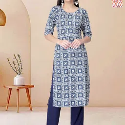 Moda Rapido Pack of 2 Printed Straight Kurta with Trousers-picture-14