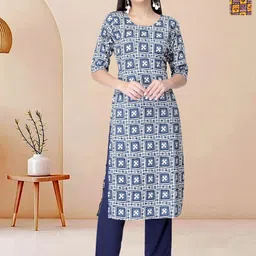 Moda Rapido Pack of 2 Printed Straight Kurta with Trousers-picture-36