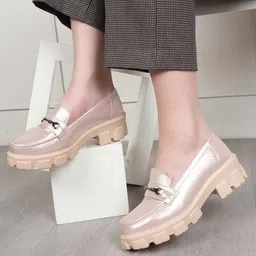 DressBerry Women Patent Leather Round Toe Boat Shoes-image-47