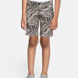 Pepe Jeans Boys Grey Printed Slim Fit Regular Shorts-picture-49