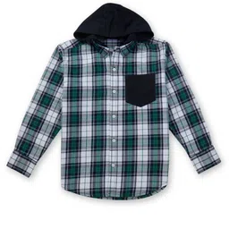 Gini and Jony Boys Tartan Checks Cotton Casual Shirt-picture-54