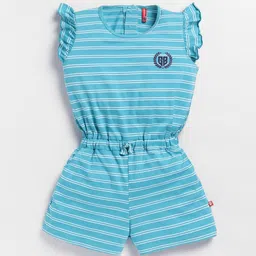 Here&Now X Game Begins Girls Striped Basic Jumpsuit image 4