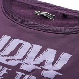 The Roadster Lifestyle Co. Plus Size Typography Printed Drop-Shoulder Sleeves Pullover image 5