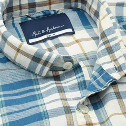 Mast & Harbour Pure Cotton Checked Casual Shirt image 2