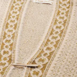 Pierre Carlo Women Beige Quirky Longline Sweater image 3