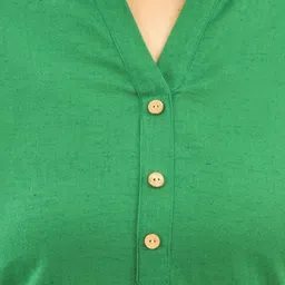 Anouk Rustic Mandarin Collar Pure Cotton Top With Shorts Co-Ords image 2