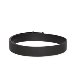 Tommy Hilfiger Men Black Textured Leather Belt image 2