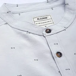 R.Code by The Roadster Life Co. Geometric Printed Casual Shirt image 2