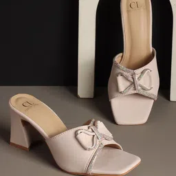 Carlton London Embellished Party Block Sandals image 5