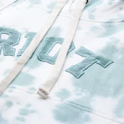 The Roadster Lifestyle Co. Printed Dyed Pure Cotton Hooded Sweatshirt image 4