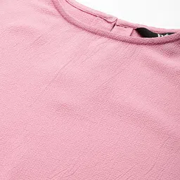 her by invictus Solid Textured Puff Sleeves Top image 3