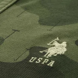 U.S. Polo Assn. Denim Co. Camouflage Printed Polo Collar Pure Cotton T-shirt image 2