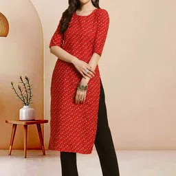 Moda Rapido Pack of 2 Printed Straight Kurta with Trousers image 4