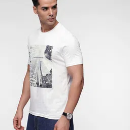 French Connection Men Graphic Printed Pure Cotton T-shirt image 4