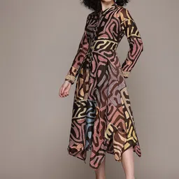Ritu Kumar Print A-Line Midi Dress image 3