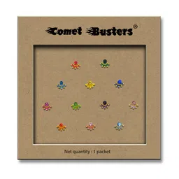 Comet Busters Embellished Traditional Designer Bindi 12 Pcs image 2