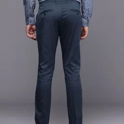 Louis Philippe Ath.Work Men Comfort Tapered Fit Smart Casual Trousers image 4