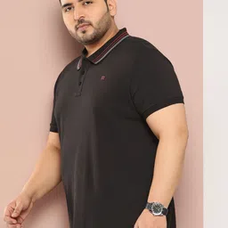 Sztori Men Plus Size Polo Collar Pure Cotton T-shirt image 5
