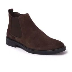 Carlton London Men Solid Slip-On Round Toe Chelsea Boots image 2
