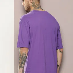 Kook N Keech Typography Printed Drop-Shoulder Sleeves Pure Cotton Oversized T-shirt image 4