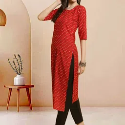 Moda Rapido Pack of 2 Printed Straight Kurta with Trousers image 3