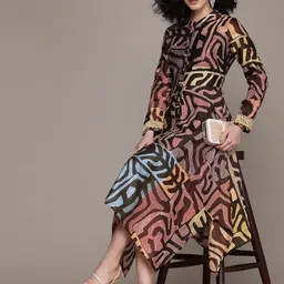 Ritu Kumar Print A-Line Midi Dress image 5