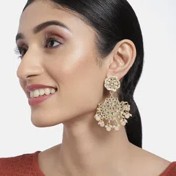 I Jewels Gold-Plated Crescent Shaped Chandbalis-image-40