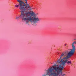 Mitera Printed Pure Georgette Saree image 4