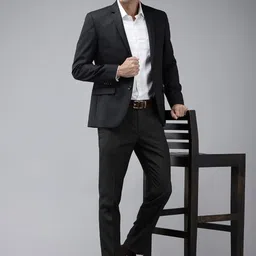 Park Avenue Single-Breasted Slim Fit Formal Blazer image 5
