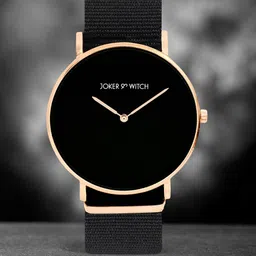 JOKER & WITCH Unisex Black Analogue Watch image 1