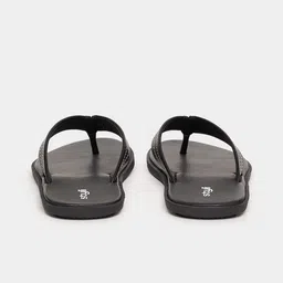 Styli Men Black Open Toe Thong Flip Flops image 3