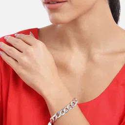 Forever New Women Silver-Plated Link Bracelet image 4